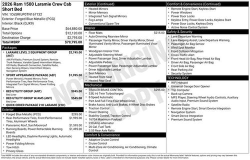 2026 RAM 1500 Laramie