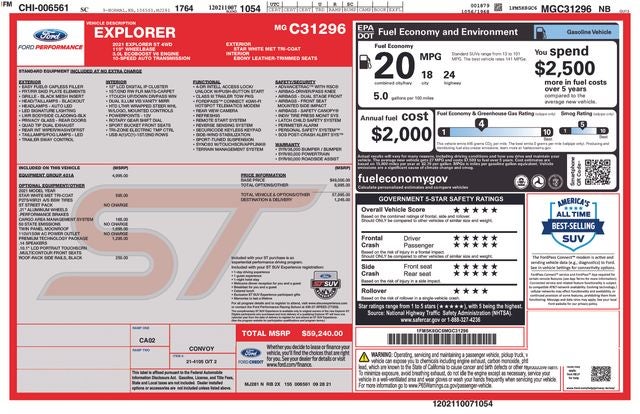 2021 Ford Explorer ST