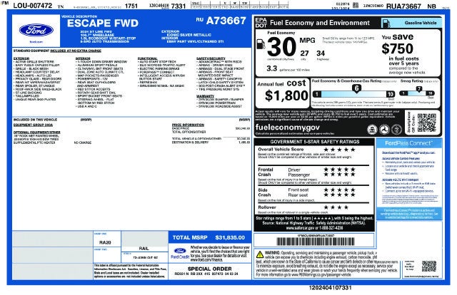 2024 Ford Escape ST-Line
