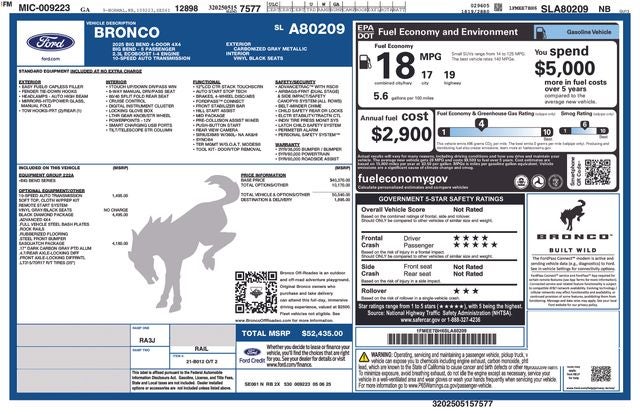 2025 Ford Bronco Big Bend