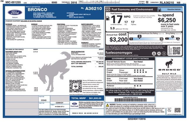 2024 Ford Bronco Badlands