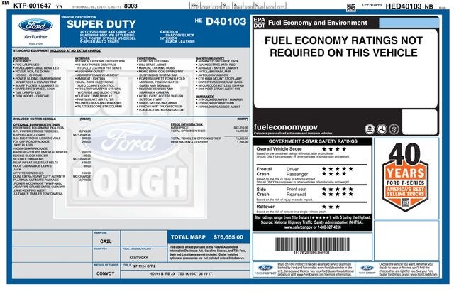 2017 Ford F-250SD Platinum