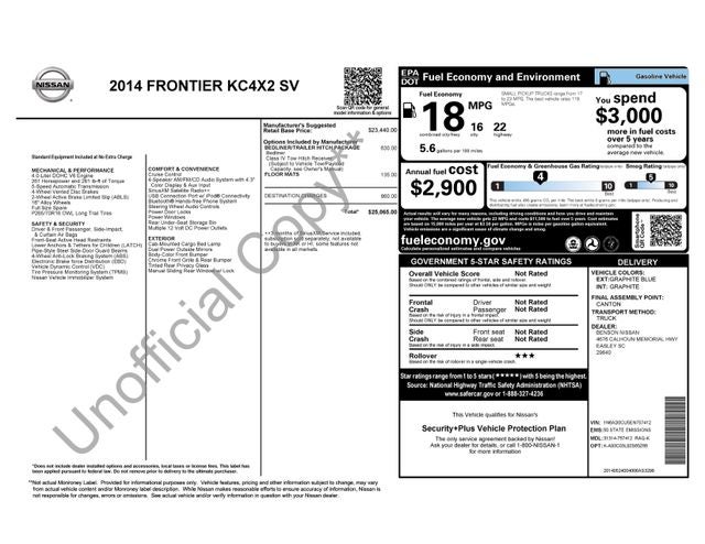2014 Nissan Frontier SV
