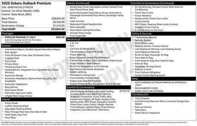 2020 Subaru Outback Premium