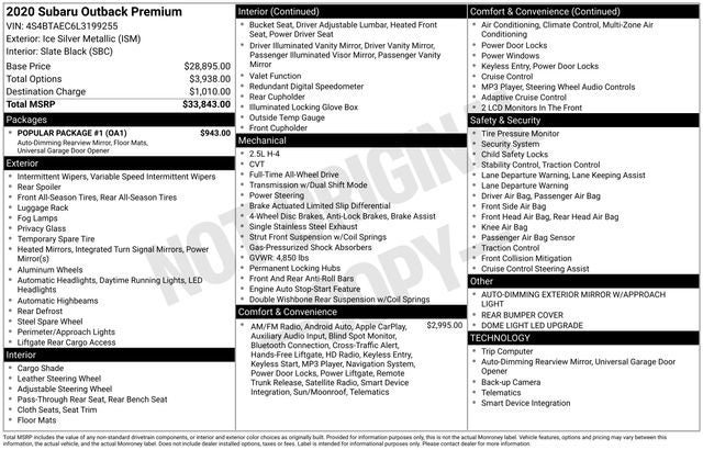 2020 Subaru Outback Premium