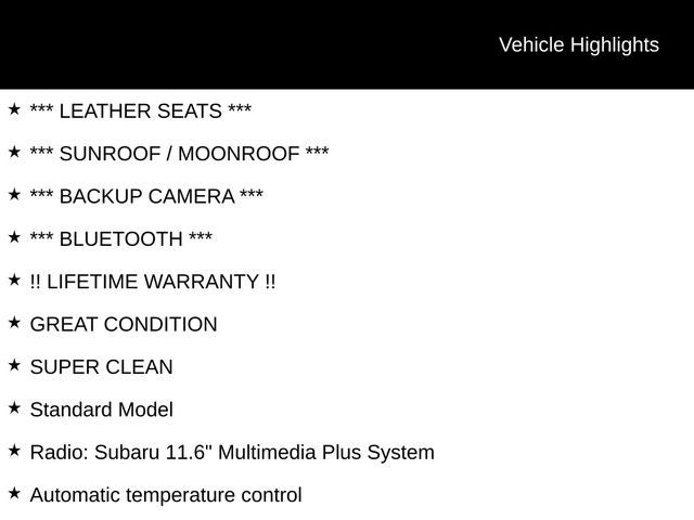 2025 Subaru Outback Onyx Edition XT