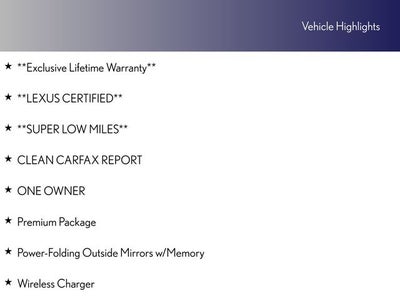 2023 Lexus ES 350 Premium Package