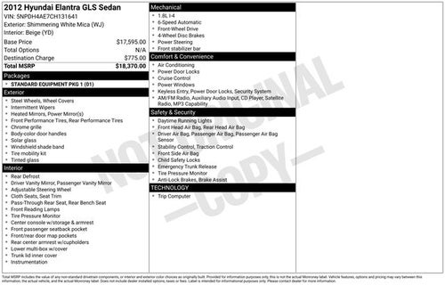 2012 Hyundai Elantra GLS