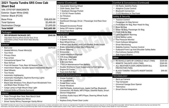 2021 Toyota Tundra SR5