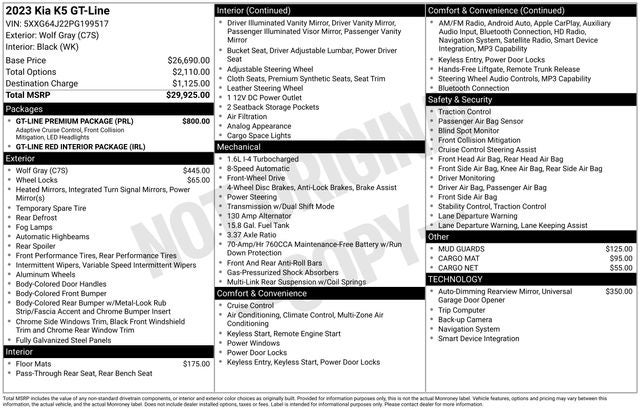 2023 Kia K5 GT-Line