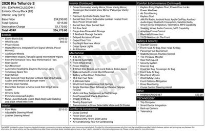 2020 Kia Telluride S