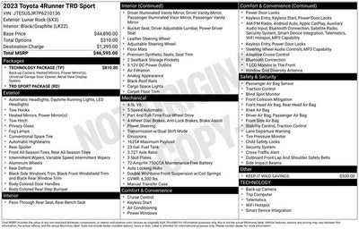 2023 Toyota 4Runner TRD Sport