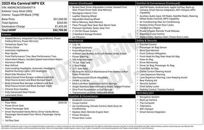 2025 Kia Carnival EX