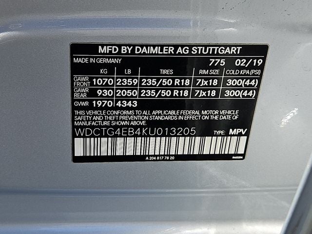 2019 Mercedes-Benz GLA GLA 250