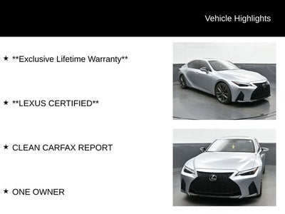 2022 Lexus IS 350 F SPORT