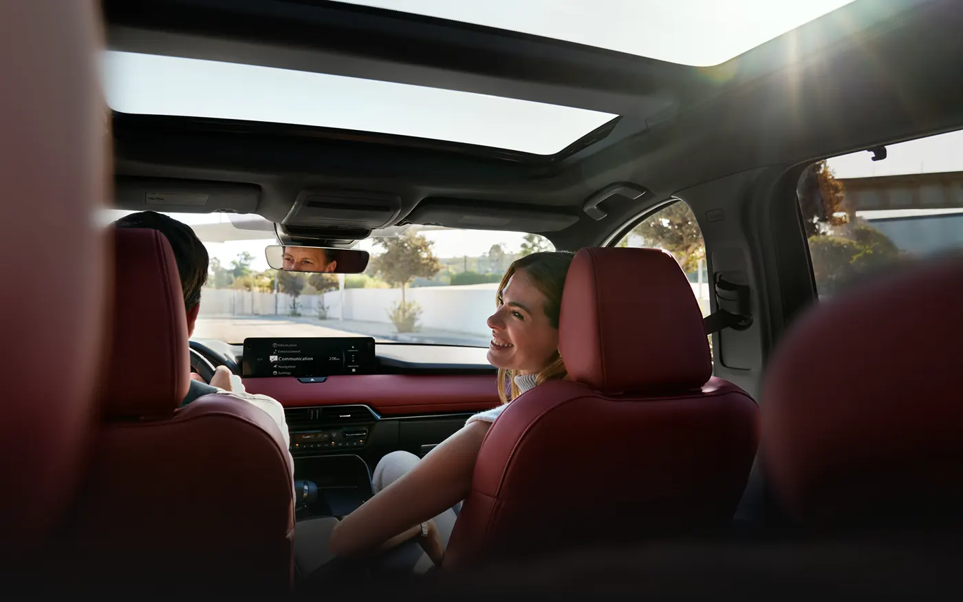 Friends riding in the 2-row 2027 Mazda CX-90 | Mazda of Spartanburg in Spartanburg SC