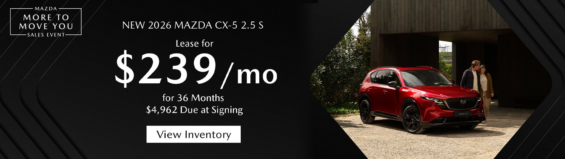 Lease a 2026 Mazda CX-5 for $239/month – Spartanburg, SC