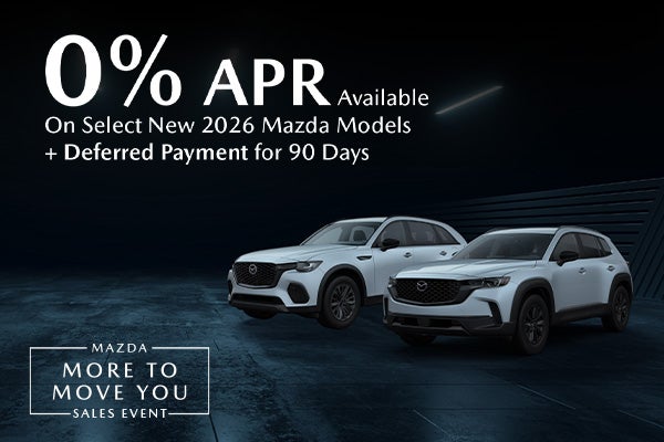 On Select New 2026 Mazda Models